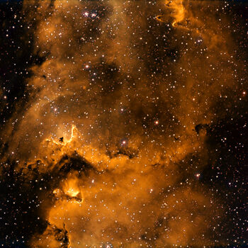 Space Fleece Blanket Soul Nebula, Gold Nebula, 5 of 10