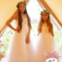 Serena In White Flower Girl Dress | Communion Dress, thumbnail 3 of 7