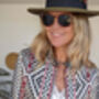 Zambezi Geometric Tribal Short Biker Jacket Coat, thumbnail 9 of 12