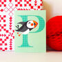Mini P For Puffin Card, thumbnail 3 of 5