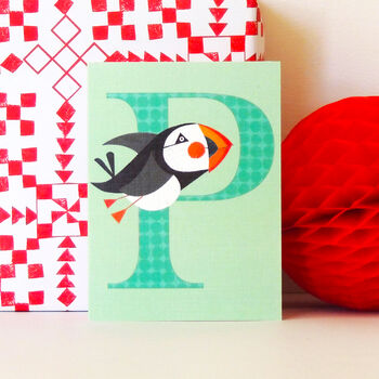 Mini P For Puffin Card, 3 of 5