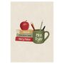 Personalised Books And Mug Teacher Print, thumbnail 6 of 9