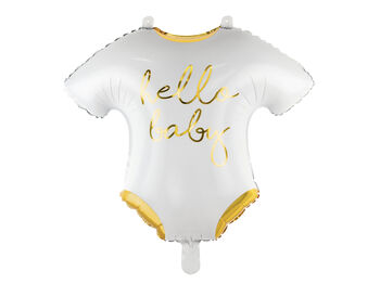 20' Gold Hello Baby Balloon, 2 of 3