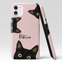 Personalised Black Cat Phone Case, thumbnail 4 of 6