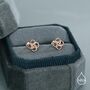 Sterling Silver Celtic Knot 16g Flat Back Stud Earrings UK, thumbnail 3 of 12