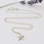 Starfish Necklace In Sterling Silver, thumbnail 2 of 7