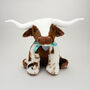 Large Texas Longhorn 30cm Cow With Personalised Heart, thumbnail 6 of 12