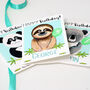 Personalised Sloth Relation Birthday Card, thumbnail 8 of 9