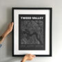 Tweed Valley Forest Park Contours Art Print, thumbnail 2 of 6