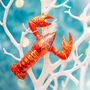 Glitter Lobster Christmas Bauble, thumbnail 1 of 2
