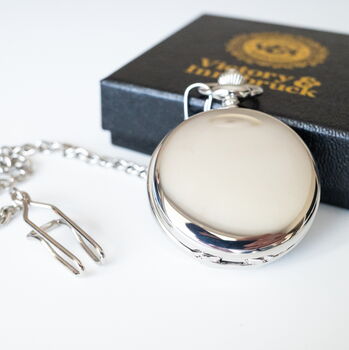 Double Hunter Pocket Watch Silver; The Clasper, 8 of 8