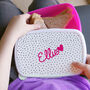 Personalised Pink Heart Child's Lunch Box, thumbnail 1 of 2