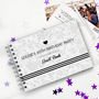 Personalised 40th Monochrome Birthday Guest Book, thumbnail 3 of 9