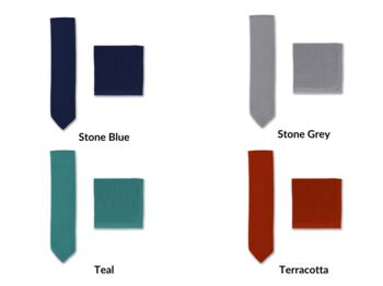Knitted Tie And Pocket Square Sets | 30+ Colours, 9 of 9