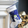 Personalised Snowman Christmas Stockings, thumbnail 3 of 7