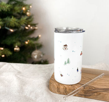 Home For Christmas Personalised Tumbler, 3 of 3