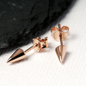 Spike Stud Earrings On A Customisable Gift Card, 4 of 10