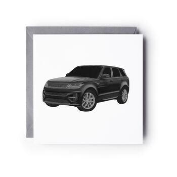 Range Rover – Luxury Suv Greeting Card Illustration, 2 of 7