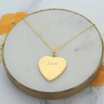 Large Personalised Radiating Heart Necklace, 2 of 3