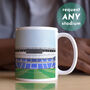 Any Football Stadium Mug Personalised Gift, thumbnail 1 of 6