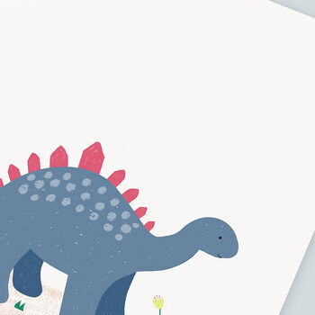 Personalised Stegosaurus Children's Print, 2 of 9
