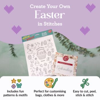 Easter Stick And Stitch Embroidery, 2 of 5