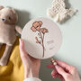 Personalised Birth Flower Musical Wall Hanging, thumbnail 3 of 9