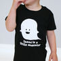 Personalised Little Monster Halloween Kid's Tshirt, thumbnail 1 of 3
