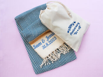 Personalised Sustainable Soft Cotton Throw, 4 of 12