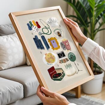 Personalised Favourite Things Illustration Print, 5 of 12