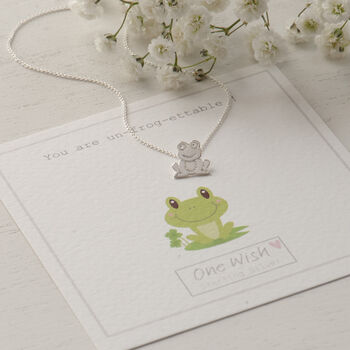 Lucky Frog Sterling Silver Necklace, 2 of 10