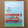 Personalised Bubble Animal Bus Card, thumbnail 3 of 3