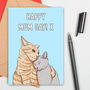 Large Size Happy Cat Mum Day Card, thumbnail 1 of 2