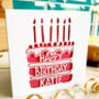 Personalised Birthday Cake Card, thumbnail 1 of 4