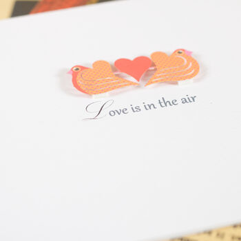 Handmade Love Is In The Air Anniversary Card, 2 of 9