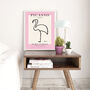 Picasso Flamingo Print, thumbnail 4 of 4