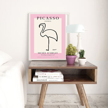 Picasso Flamingo Print, 4 of 4