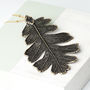 Oak Real Leaf Statement Necklace, thumbnail 2 of 12