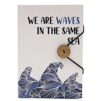Waves Journal Notebook 200 Recycled Paper Pages, 3 of 5