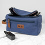 Personalised Jetsetter Blue Denim Wash Bag, thumbnail 2 of 4