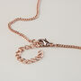 Crystal Pendant Rose Gold Necklace, thumbnail 4 of 4