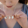 Pebble Initial Necklace, thumbnail 9 of 12