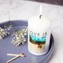 Personalised Love Photo Message Candle, thumbnail 2 of 4