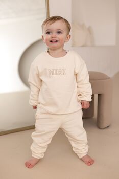 Ladies' Mama Embroidered Outline Sweatshirt With Optional Matching Mini Jumper. Perfect Mother's Day Gift, 2 of 10