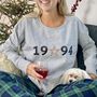 Birth Year Star Cropped Jumper, thumbnail 4 of 5