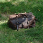 Genuine Leather Holdall With Front Pocket Detail, thumbnail 1 of 12