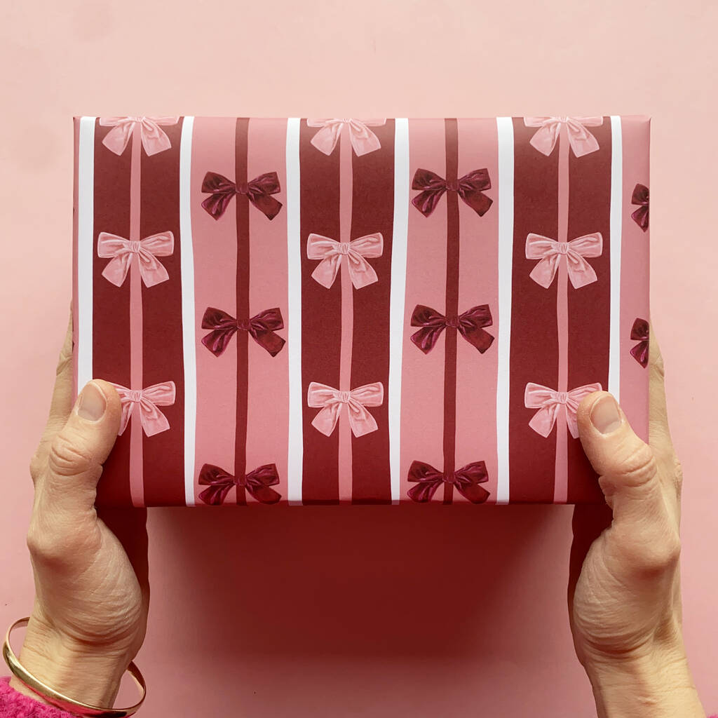 Velvet Bow Wrapping Paper, 1 of 6