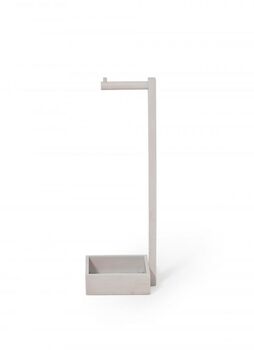 Solid Oak Oyster White Contemporary Roll Stand, 3 of 3