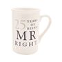 Silver Anniversary 25 Years Mr And Mrs Always Right Mugs, thumbnail 4 of 5