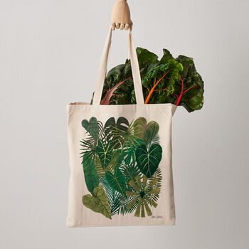 Botanical Plant Canvas Tote Bag, 3 of 4